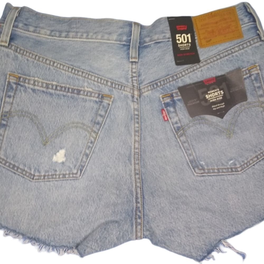 Levi's Cutoffs 502 Raw Hem Size 29 NEW - Picture 3 of 7